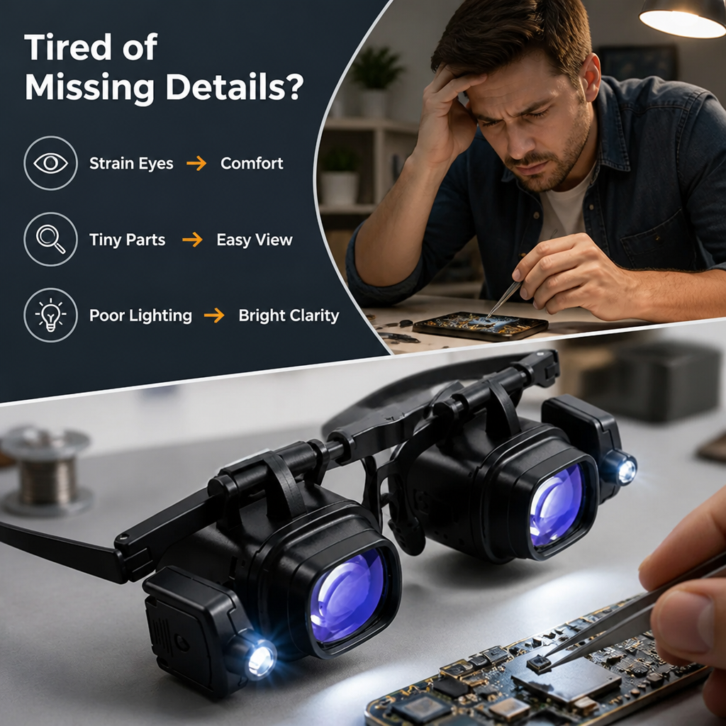 VisionSharp™ — Master Every Tiny Detail with Unmatched Clarity and Hands-Free Precision