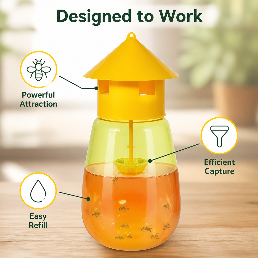 VitaGuard™ — Take Back Your Harvest with Silent, Chemical-Free Fruit Fly Defense