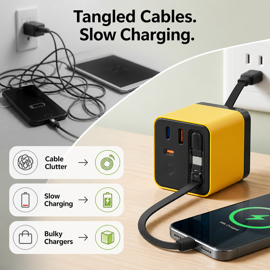 Voltora™ Retract Charge — Unleash Instant, Tangle-Free Power Wherever You Go