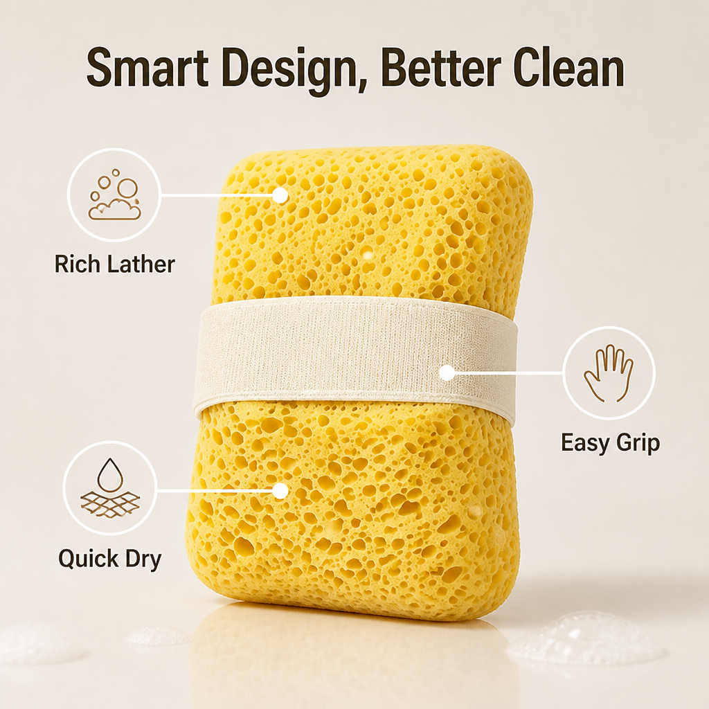 VeloraMist™ Soft Bath Sponge Set — Transform Every Shower into a Silky, Glowing Skin Ritual