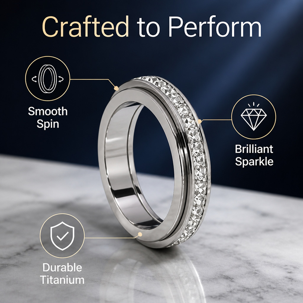 SereniSpin™ — Wear Calm Confidence That Shines and Soothes Instantly