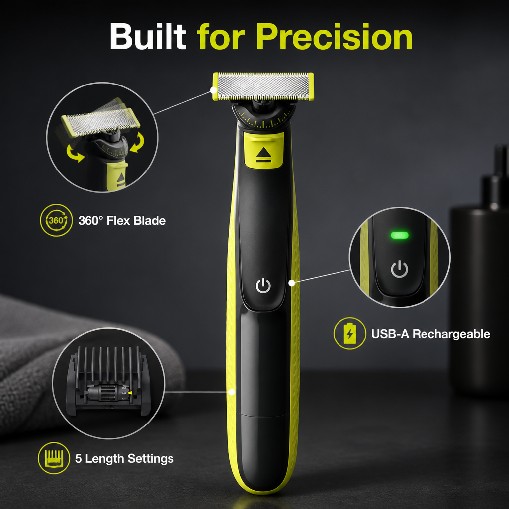 BladeContour™ — Glide Through Grooming with Effortless, Skin-Safe Precision