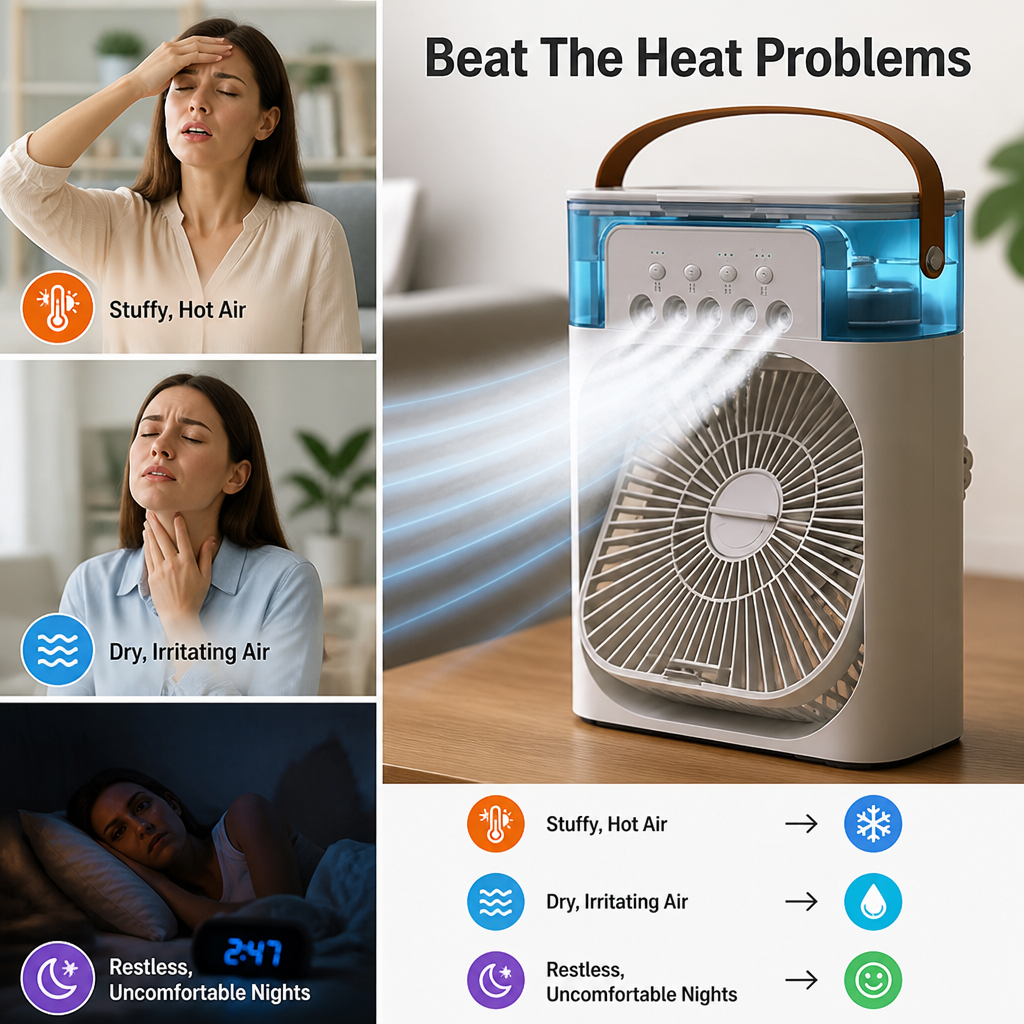 BreezeNest™ — Your Personal Oasis of Instant Cool Comfort Anywhere You Go