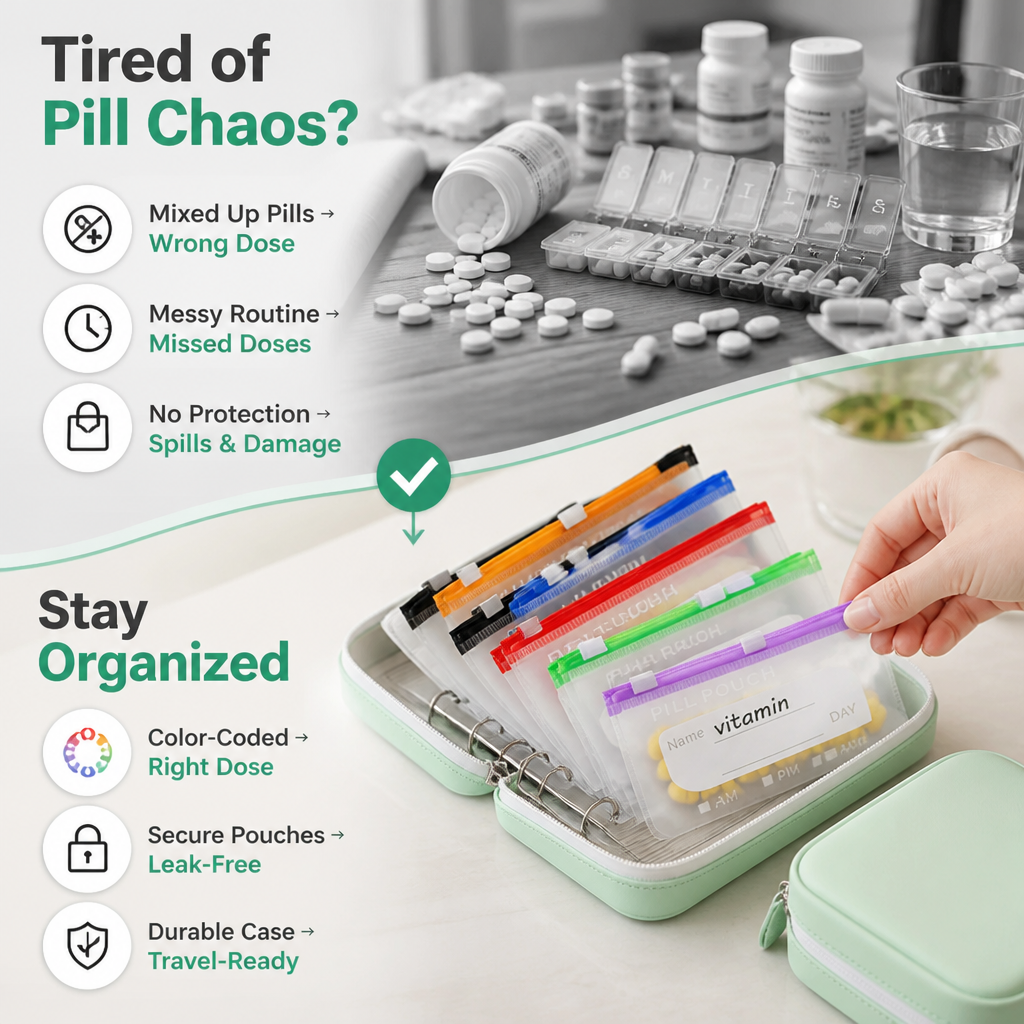 ViviGuard™ Pill Organizer — Total Control and Confidence in Every Dose