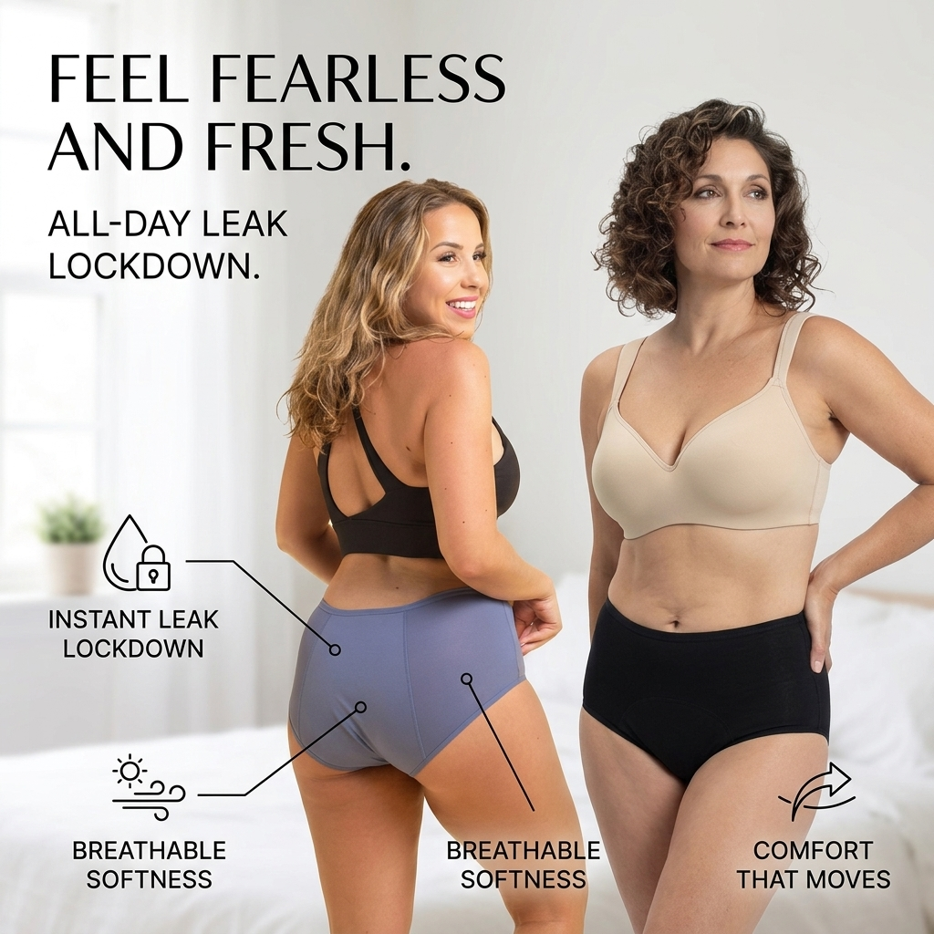 LumiGuard™ — Feel Fearless and Fresh with Leak-Proof Comfort That Moves With You
