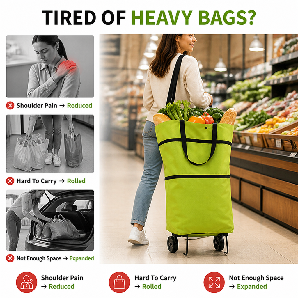 GlideLift™ Tote — Effortless Carrying That Lightens Every Load and Day