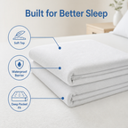 ShieldRest™ Premium Cotton Waterproof Mattress Protector — Sleep Soundly Wrapped in Soft, Dry, Allergy-Free Comfort Every Night