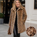 WildFierce™ Leopard Mid-Length Jacket — Ignite Confidence with Lightweight, Cozy Warmth That Commands Attention