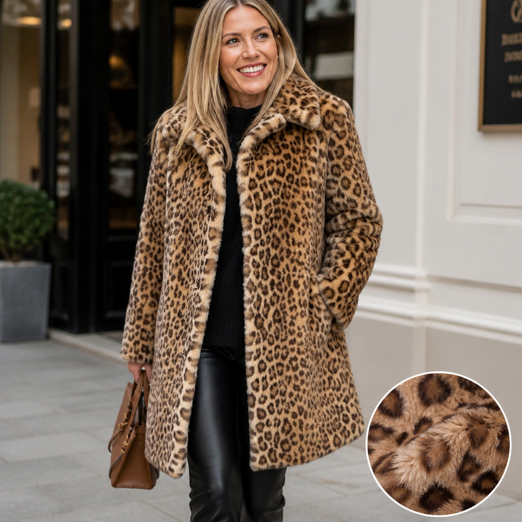 WildFierce™ Leopard Mid-Length Jacket — Ignite Confidence with Lightweight, Cozy Warmth That Commands Attention