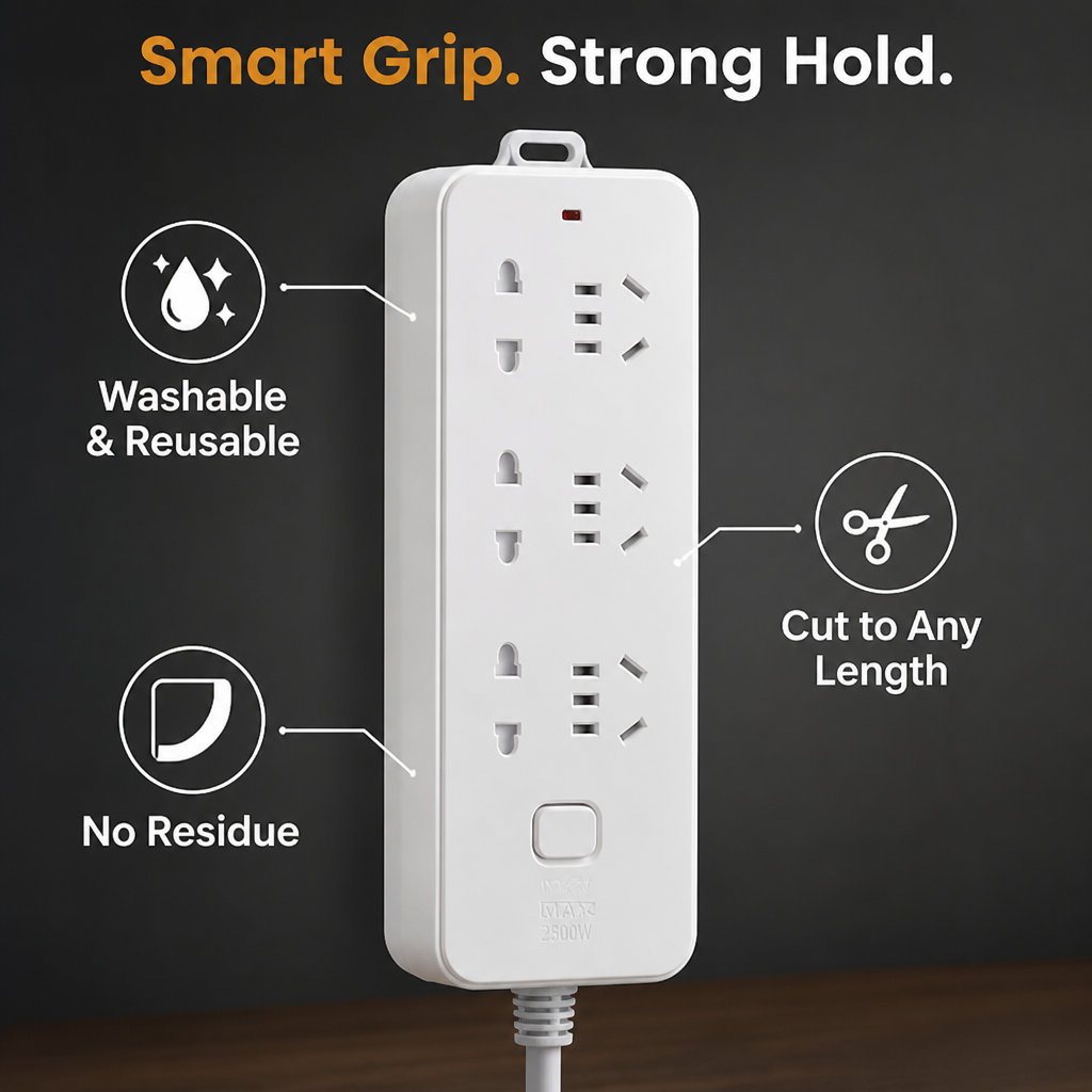 FlexiHold™ — Secure Every Surface with Invisible, Washable Grip That Never Lets Go