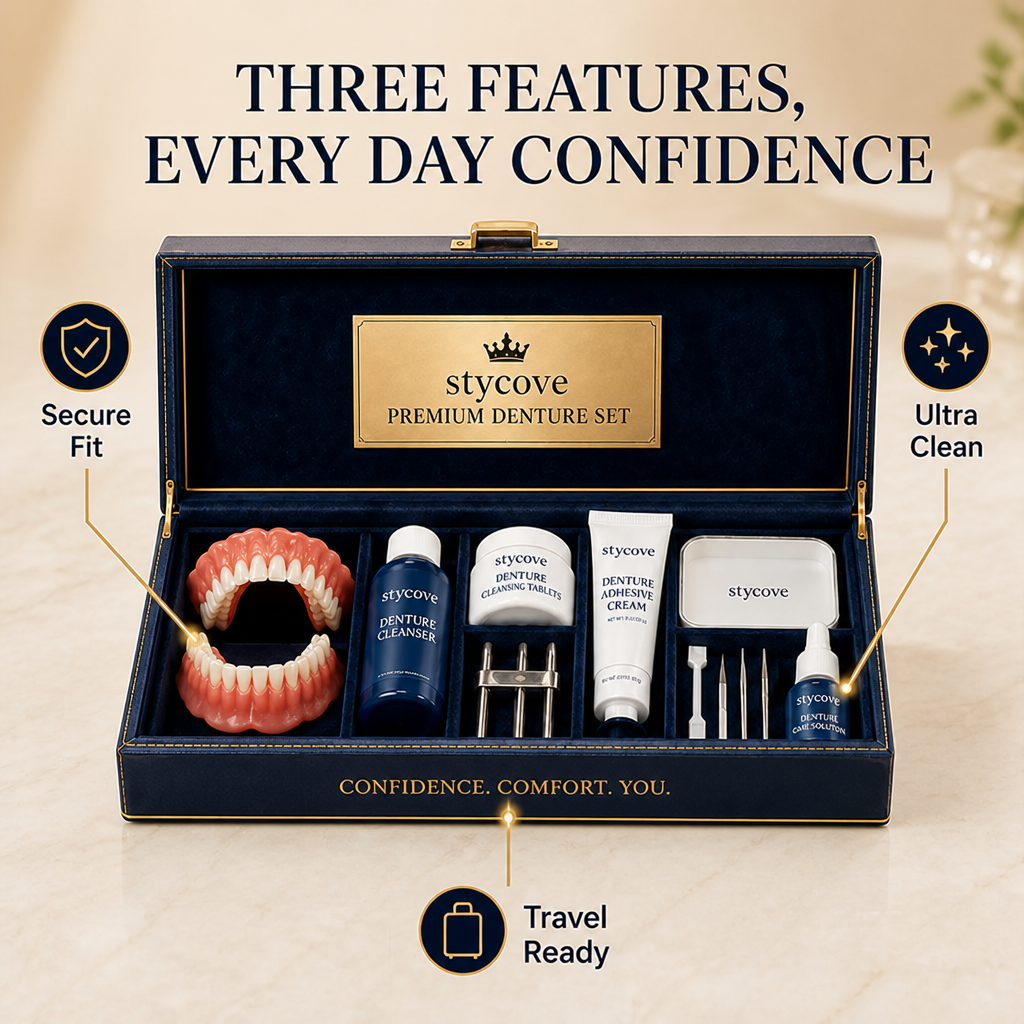 VeroDent™ Custom Full Cover Dentures — Smile, Speak, and Eat with Effortless Confidence Every Day
