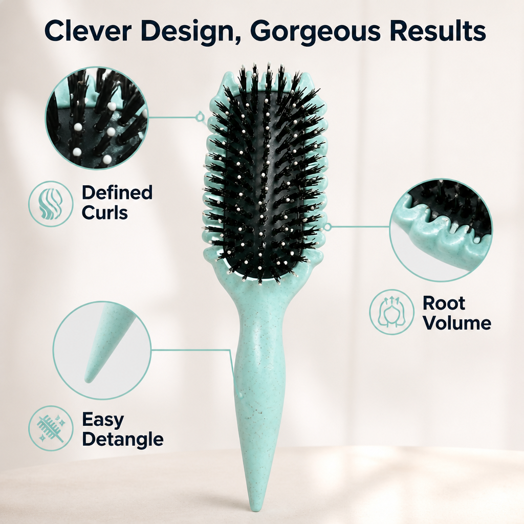 HaloCurl™ Brush — Unleash Stunning, Frizz-Free Curls That Turn Heads Instantly