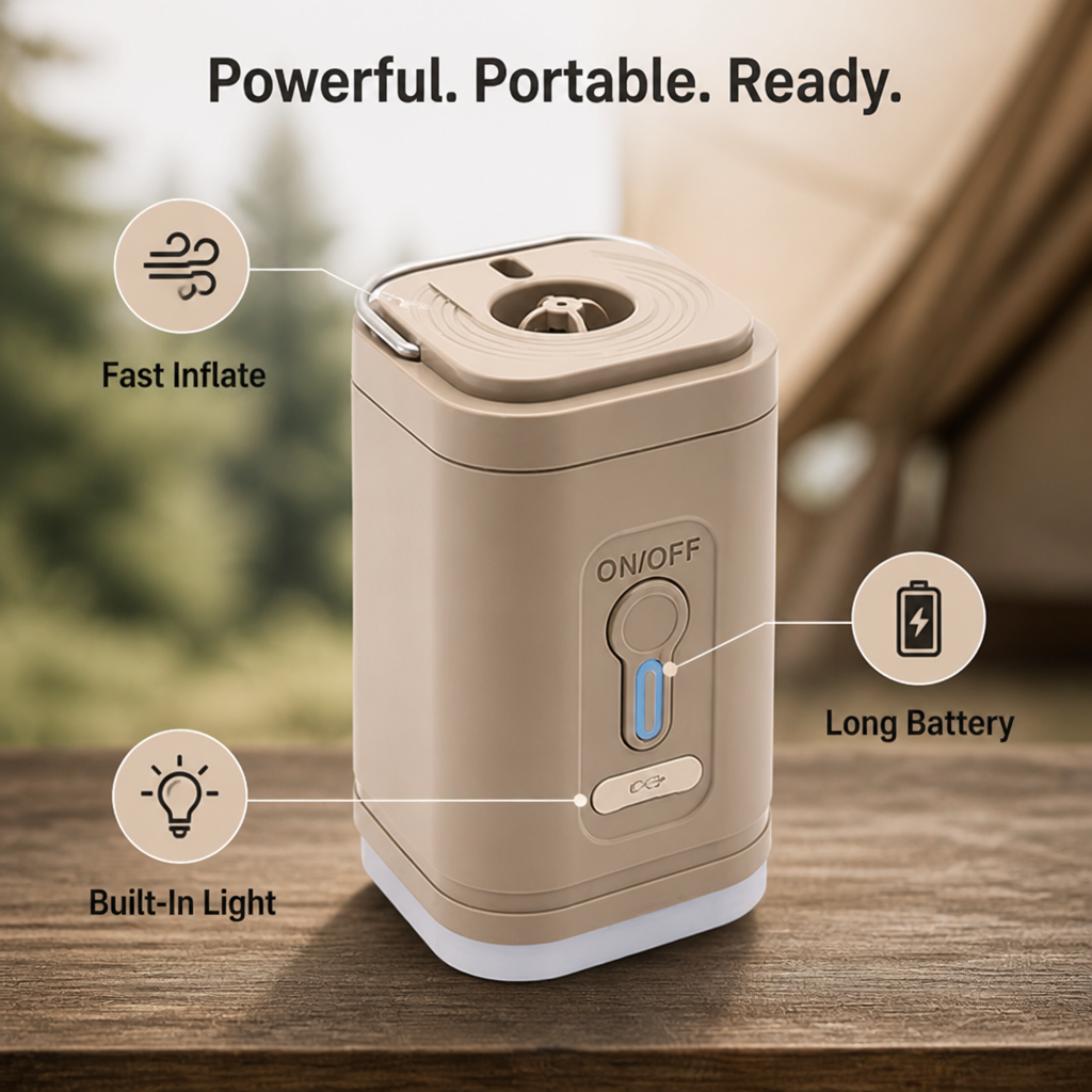 Inflaro™ Mini Inflator — Take Command of Your Air Gear Anytime, Anywhere