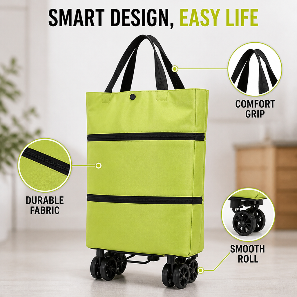 SwiftCarry™ — Glide Through Every Haul with Effortless Comfort and Confidence