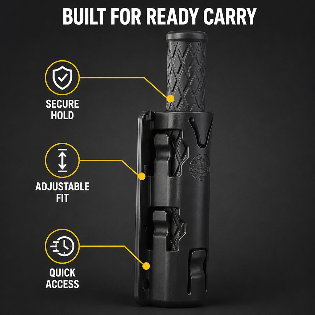 ReadyReach™ Baton Clip — Keep Your Baton Close and Your Hands Free