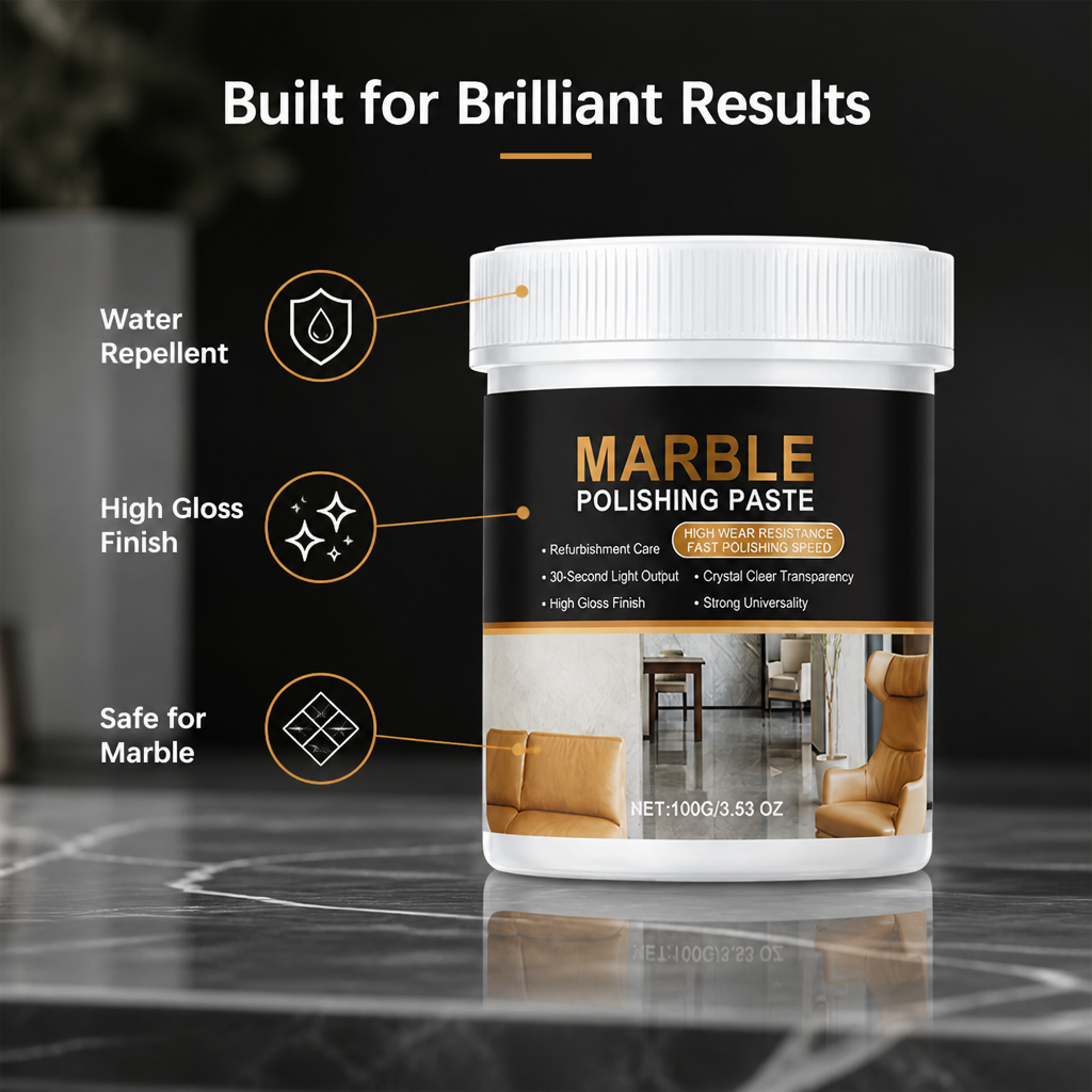 StoneLuxe™ Polishing Paste — Restore Radiance and Shield Your Marble’s Timeless Beauty