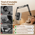 Tabnook™ — Watch Hands-Free From Bed, Sofa, or Desk Without Clamps