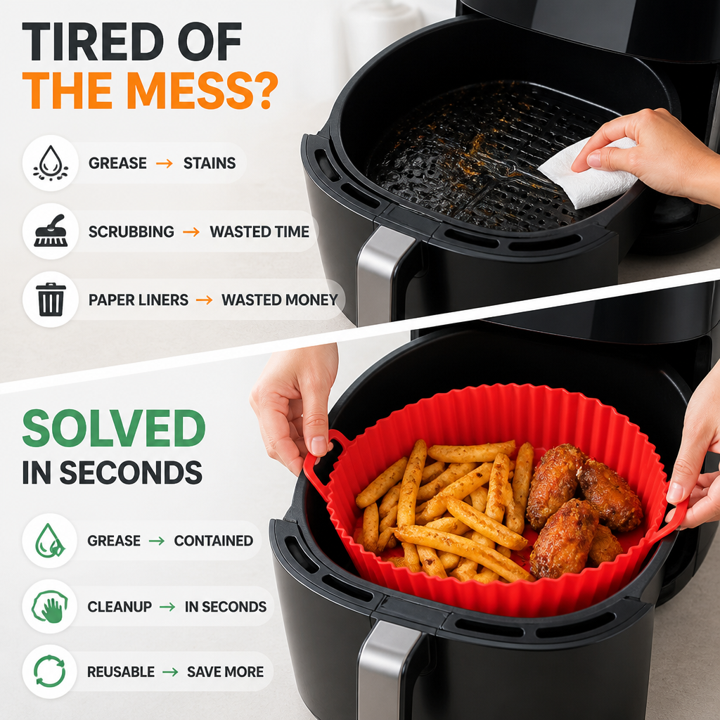 CrispaMat™ — Cook Cleaner, Crisp Better, Stress Less Every Time