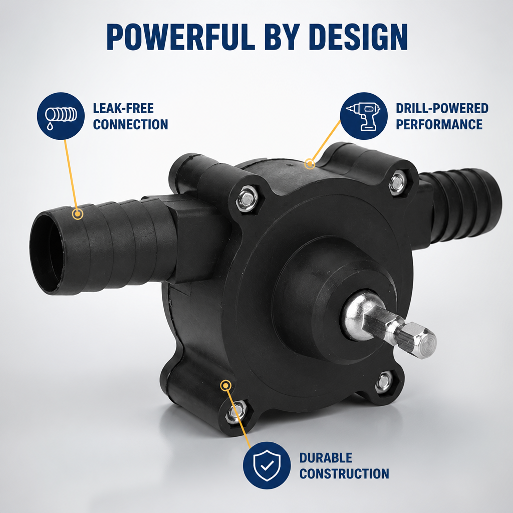 FlowPilot™ — Harness Your Drill’s Power to Move Liquids Lightning Fast and Effortlessly