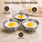 VitalSavor™ Egg Steamer — Effortless, Stunning Eggs That Make Every Meal Shine (Set of 3)