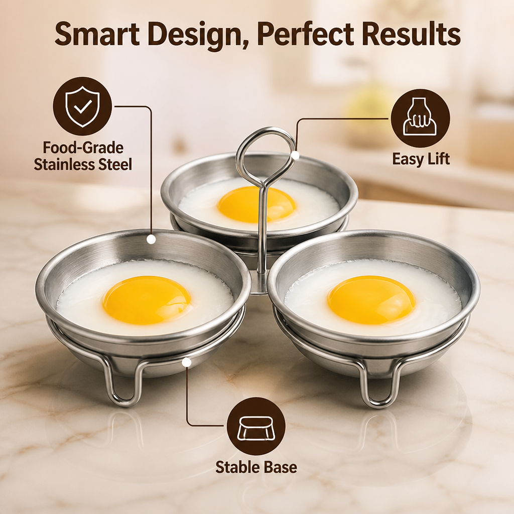 VitalSavor™ Egg Steamer — Effortless, Stunning Eggs That Make Every Meal Shine (Set of 3)