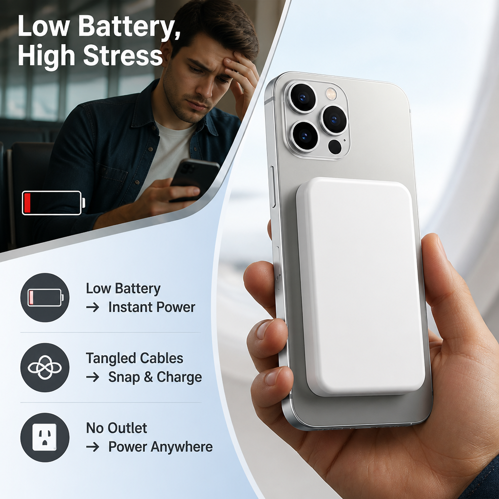 Voltara™ — Snap On, Power Up, and Never Miss a Moment