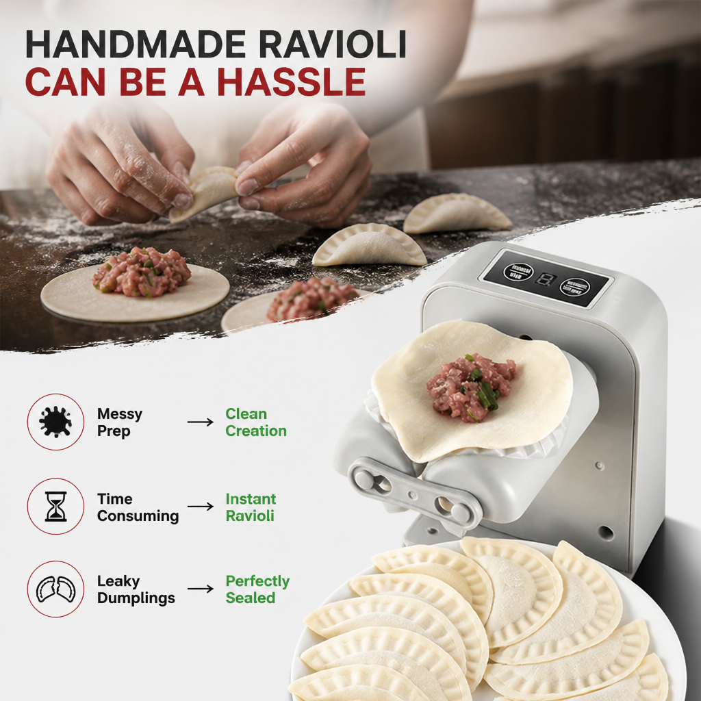 RavioliCraft™ — Make Perfect, Mouthwatering Homemade Pasta in Seconds Without the Hassle