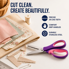 SliceCraft™ Pinking Shears — Master Every Cut with Effortless Precision and Fray-Free Style