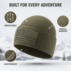 Starswift™ Waffle Watch Cap — Own Every Moment with Featherlight Warmth and Rugged Pride