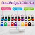 12-Color Temporary Hair Chalk Set from VivaBurst™ — Unleash Electric Looks That Fade When You Say Goodbye