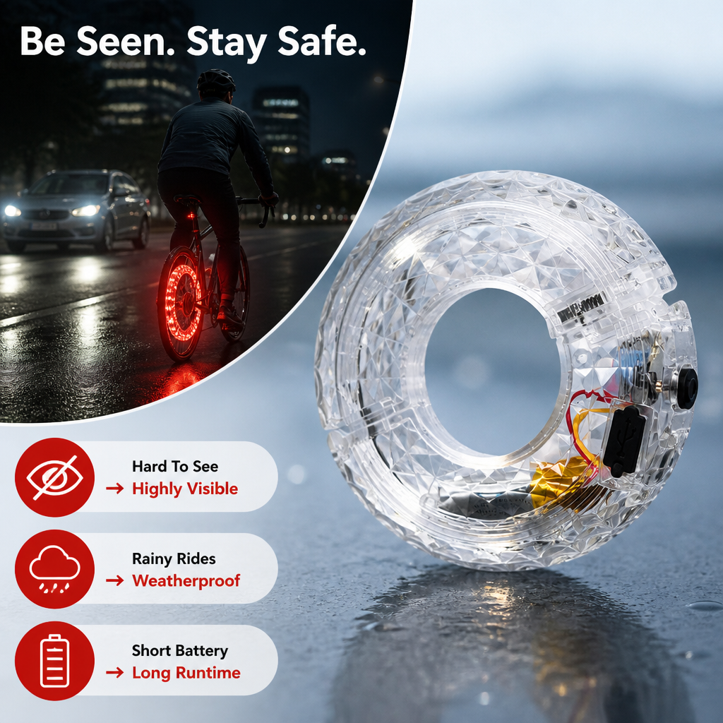 NovaVibe™ LED Cycling Wheel Hub Light — Command Every Road with Stunning Style and Unbreakable Confidence