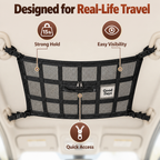 SkyNest™ Overhead Cargo Net — Instantly Clear Your Cabin for Calm, Spacious Drives