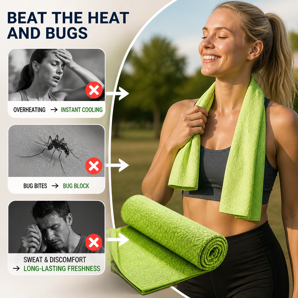 Glaciera™ — Stay Cool, Bug-Free, and Focused No Matter the Heat