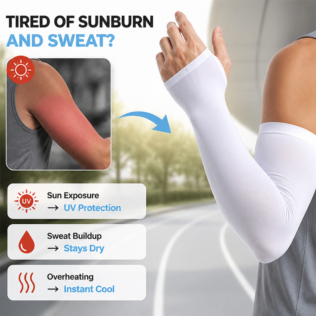 RamoraChill™ Cooling Arm Sleeves — Feel Instant Relief and Unstoppable Confidence in the Sun