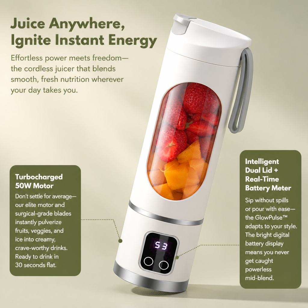 GlowPulse™ — Juice Anywhere, Ignite Instant Energy On The Go