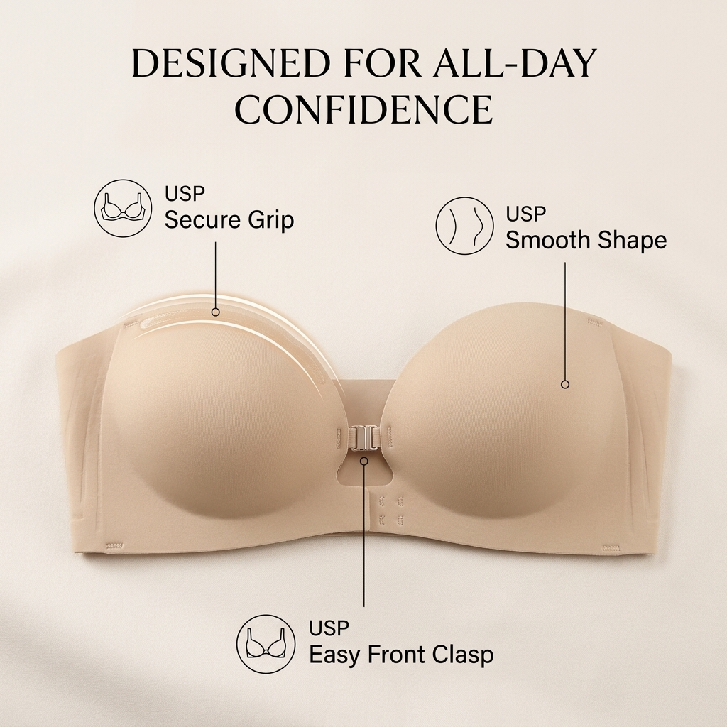 SilkaStay™ — Wear Your Favorite Strapless Looks Without Constant Readjusting