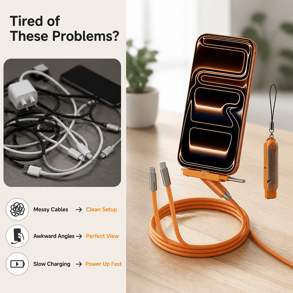 BlazeCord™ — Unleash Lightning-Fast Power and Effortless Hands-Free Freedom