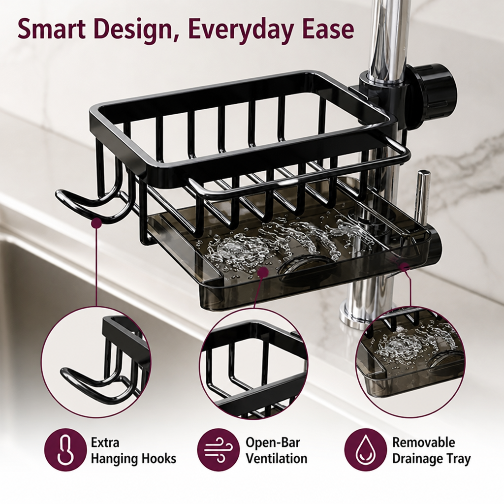 FlowNest™ — Transform Your Sink into a Stylish, Clutter-Free Sanctuary