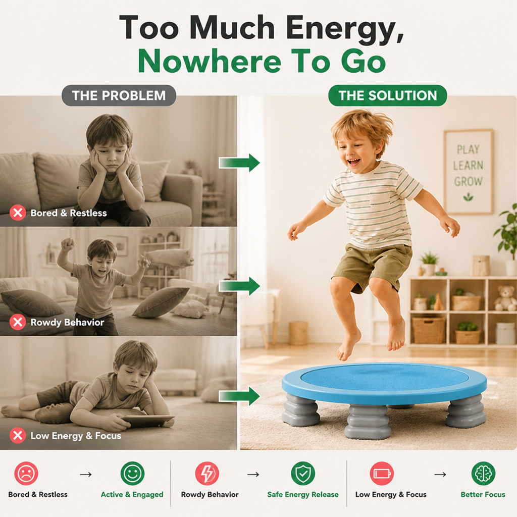 JumpJoy™ Mini Trampoline — Ignite Your Child’s Confidence and Endless Energy with Every Bounce