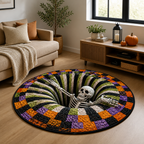 VortiGlow™ Quilted Round Rug — Command Every Step With Hypnotic Halloween Magic