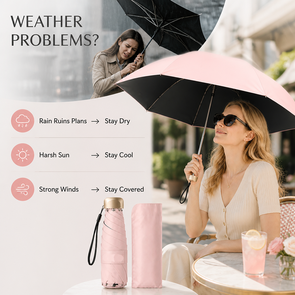 VeraShade™ — Weather-Proof Confidence That Fits Right in Your Pocket