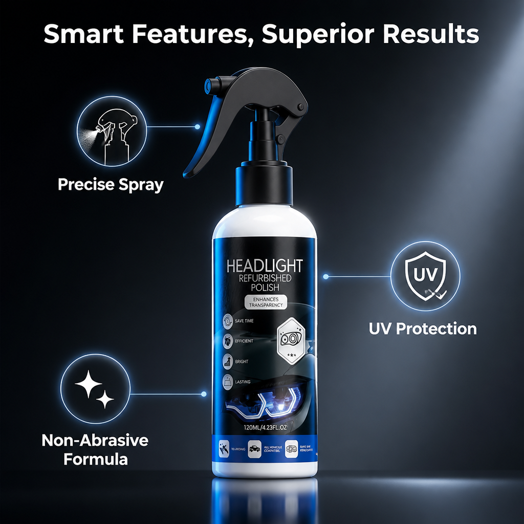 RadianceShield™ Headlight Restoration Kit — Instantly Restore Crystal-Clear Glow and Drive Safer Tonight
