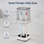 PureGuard™ Toothbrush Organizer — Keep Your Bathroom Fresh, Germ-Free, and Clutter-Free Every Day