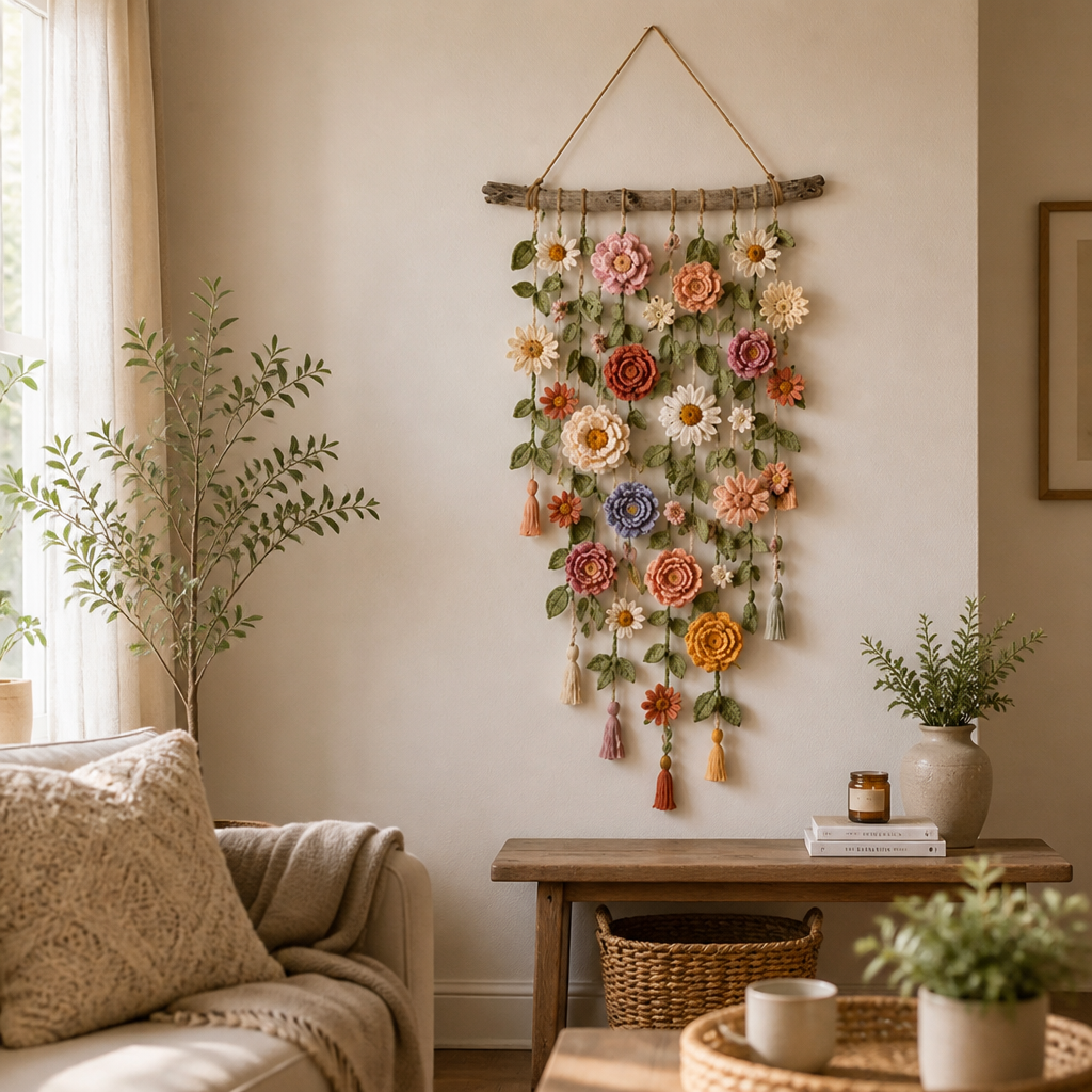 LunaBloom™ — Wrap Your Walls in Handmade Warmth and Effortless Calm