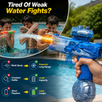 HydroBlaze™ Dual-Spray Electric Blaster — Unleash Nonstop Power and Own Every Water Battle