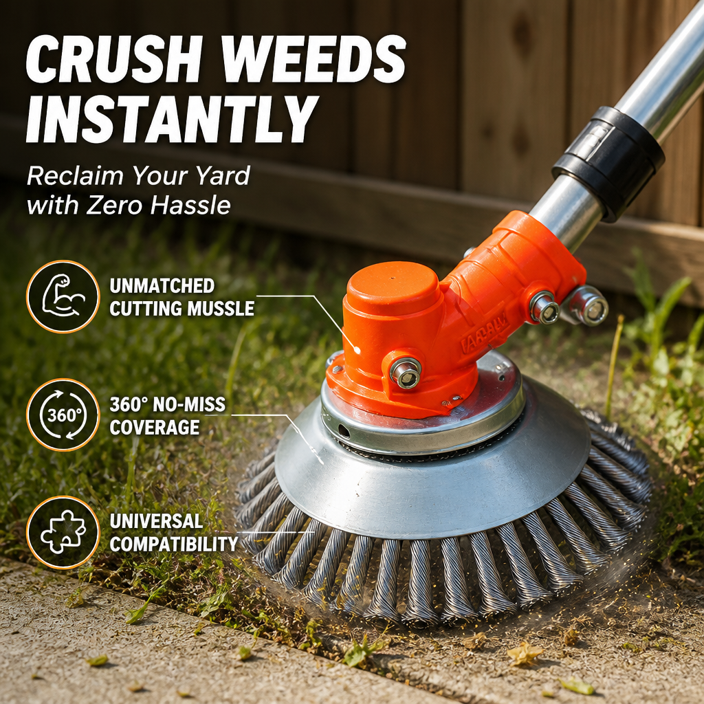 SteelForce™ Trimmer Blade — Crush Weeds Instantly and Reclaim Your Yard with Zero Hassle