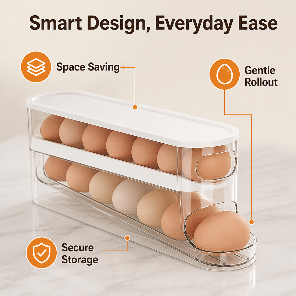 VitaVale™ — Keep Every Egg Perfect and Your Fridge Instantly Organized