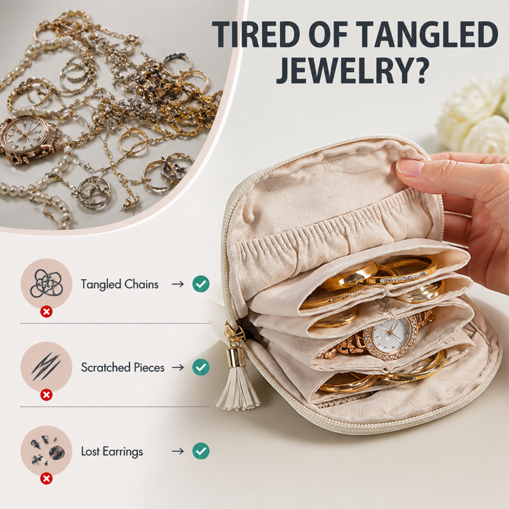 LumeoNest™ Mini Jewellery Vault — Cherish Every Sparkle with Effortless Elegance and Perfect Order