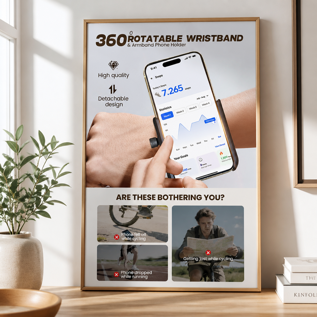 ArmaSwift™ 360° Rotating Phone Holder — Unleash Total Freedom with Every Move