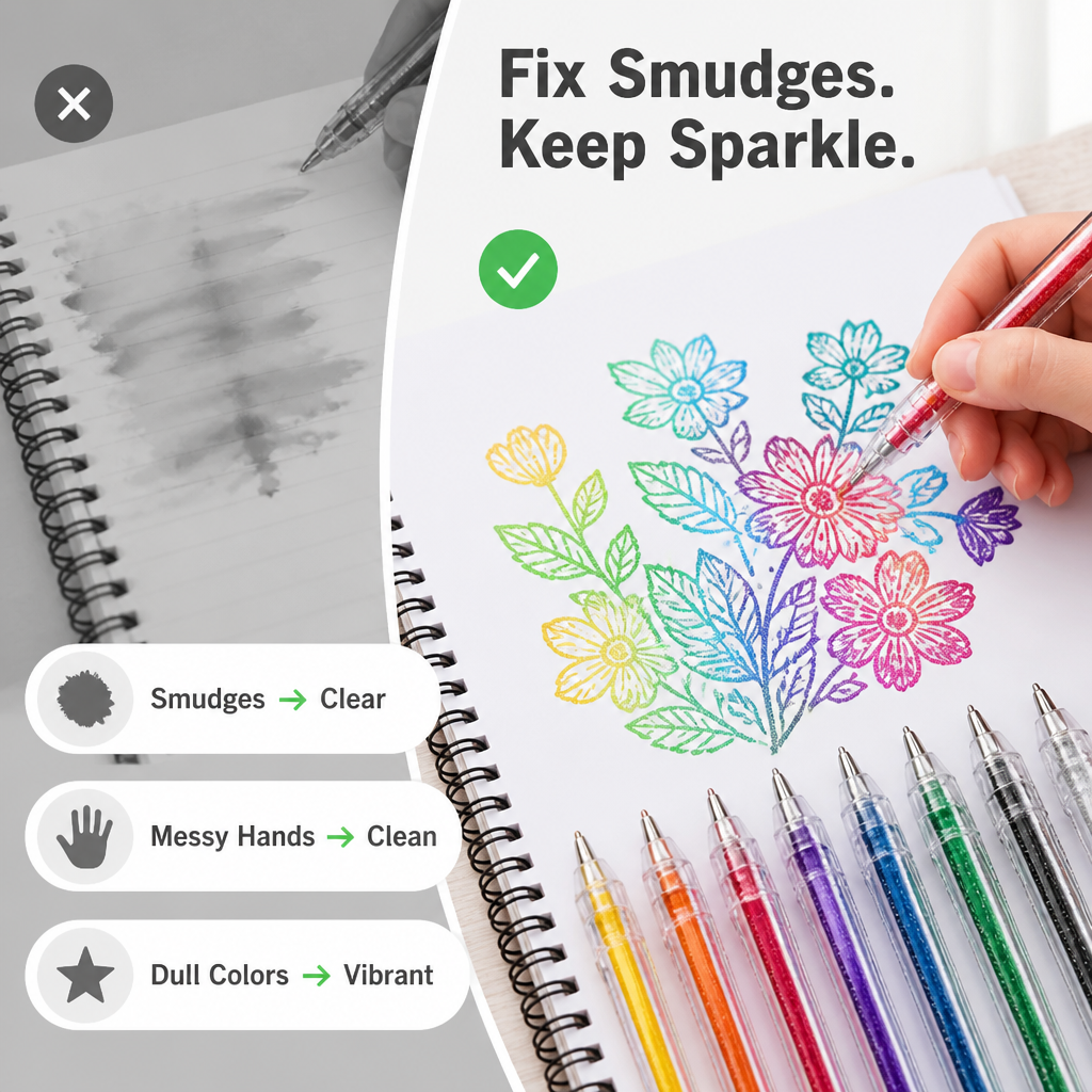 Prismara™ Glitter Gel Pens — Unleash Stunning, Smudge-Proof Sparkle That Ignites Your Imagination